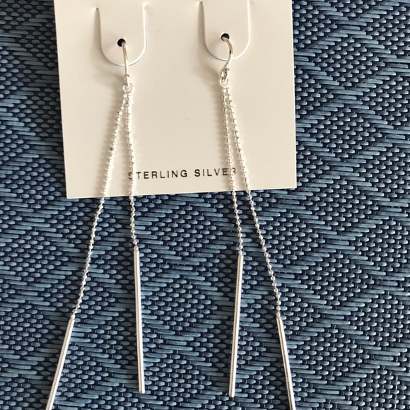 Earrings Sterling Silver Dangle - Picture 5 of 5